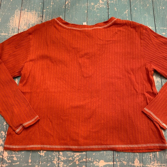 Textured Rust Pajama Set - Picture 3 of 15